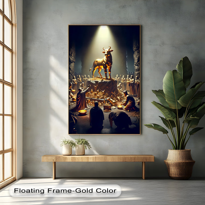 The Golden Calf – Biblical Canvas Wall Art