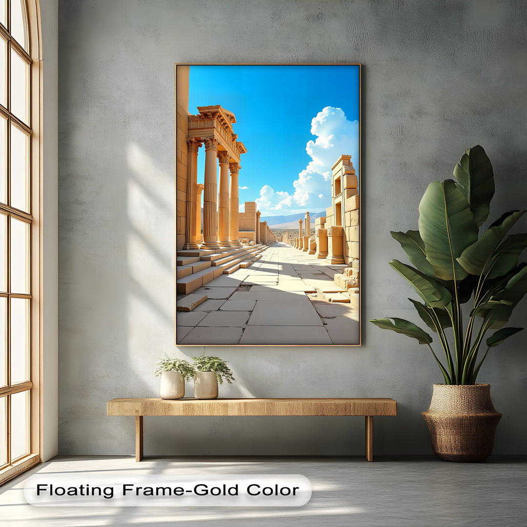 Golden Pathway – Ancient City Canvas Print