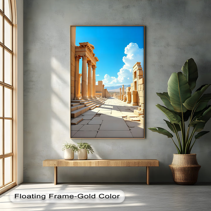 Golden Pathway – Ancient City Canvas Print