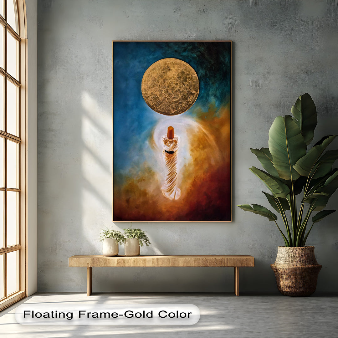 Sufi Dervish Moonlit - Islamic Canvas Wall Art | Canvas Artwork