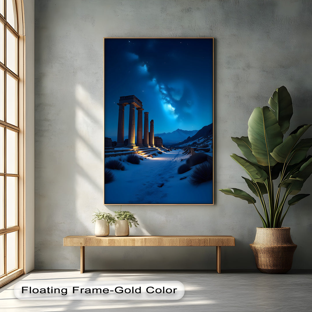 Eternal Starlight – Ancient Ruins Canvas Print
