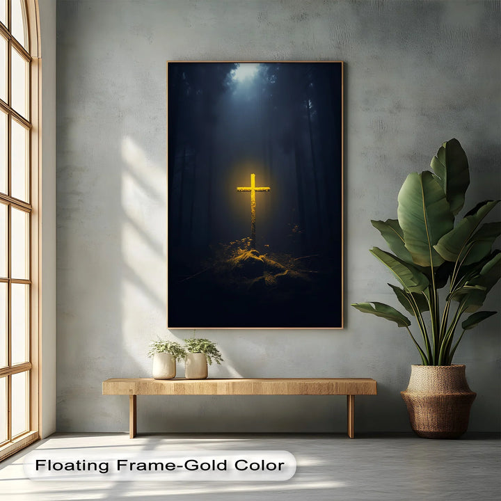 Light in the Darkness – Illuminated Cross Canvas Prints - MyPhotoStation