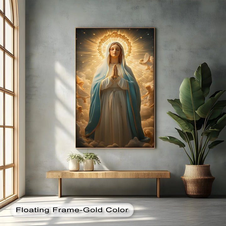 Queen of Heaven – Virgin Mary Canvas Art Print - MyPhotoStation