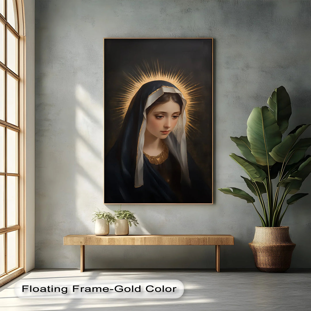 Holy Light – Virgin Mary Canvas Wall Art - MyPhotoStation