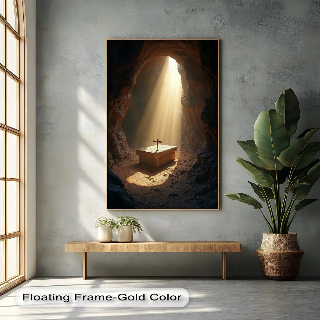 Resurrection Light – Cross in Empty Tomb Canvas Prints - MyPhotoStation
