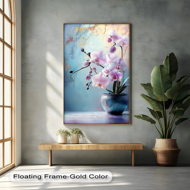 Tranquil Orchid Elegance – Delicate Pink Orchid Canvas Wall Art - MyPhotoStation
