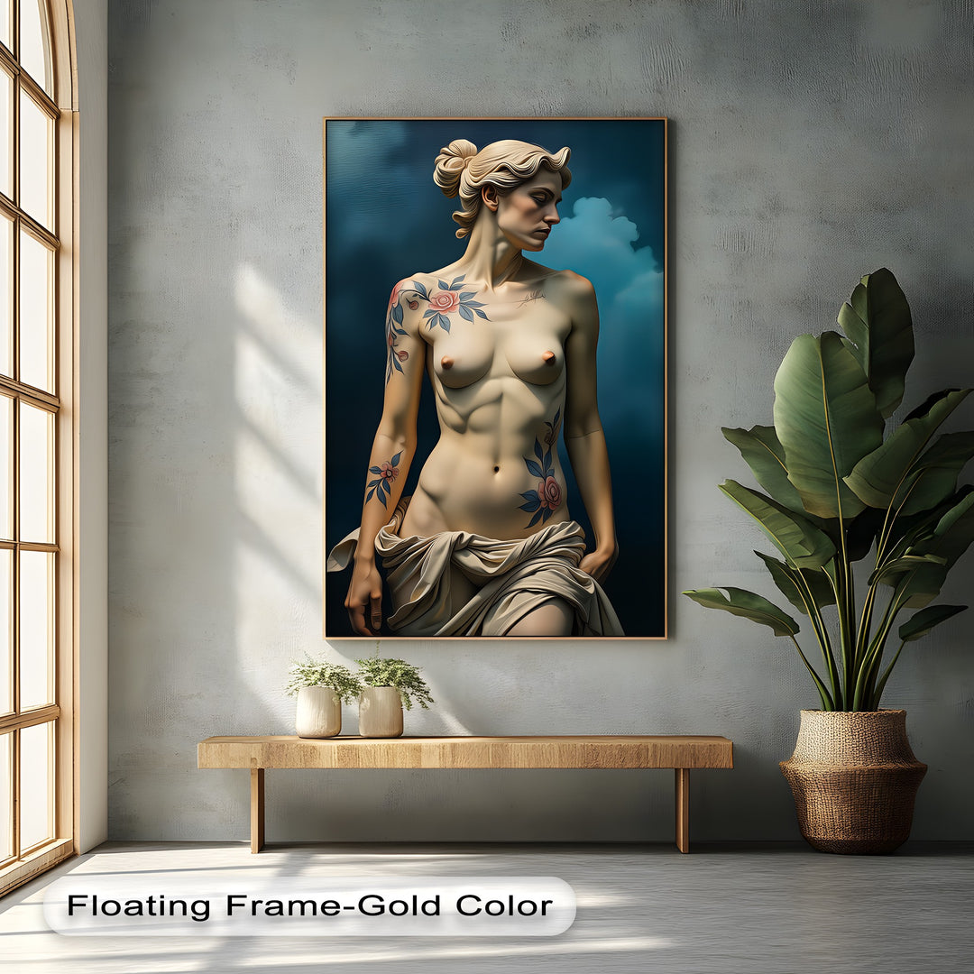 Floral Reverie – Erotic Canvas Wall Art | Large Framed Wall Art