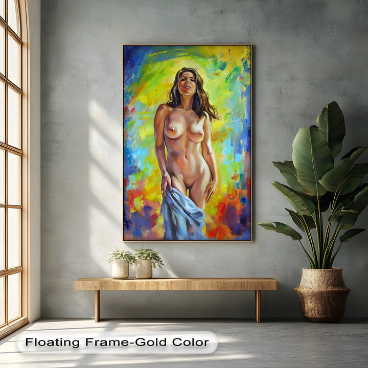 Radiant Desire – Sensual Erotic Canvas Wall Art | Luxury Intimate Bedroom Décor