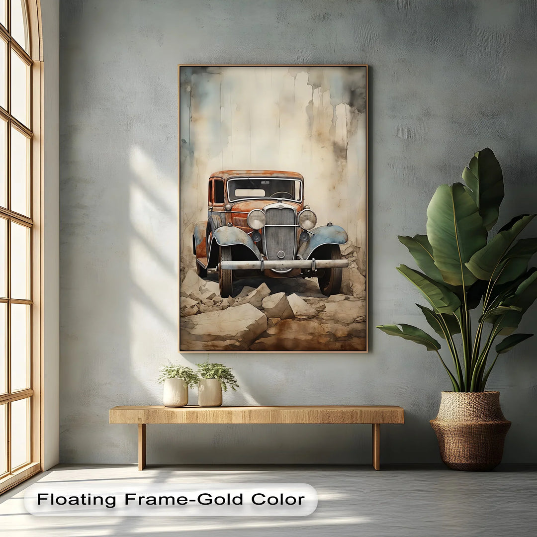 Vintage Rusty Car – Car Canvas Print - MyPhotoStation