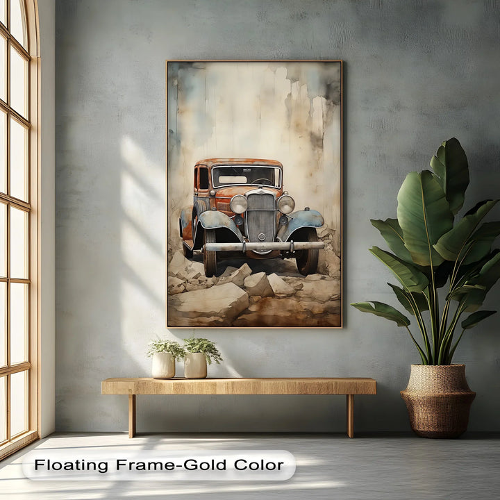 Vintage Rusty Car – Car Canvas Print - MyPhotoStation