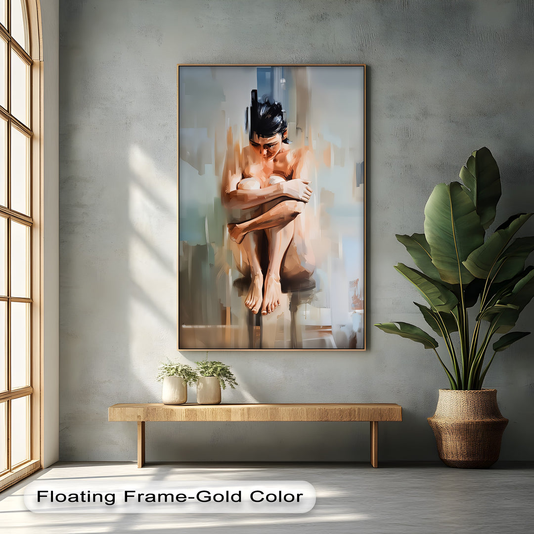 Solitude – Sensual Erotic Canvas Wall Art | Framed Canvas Artwork