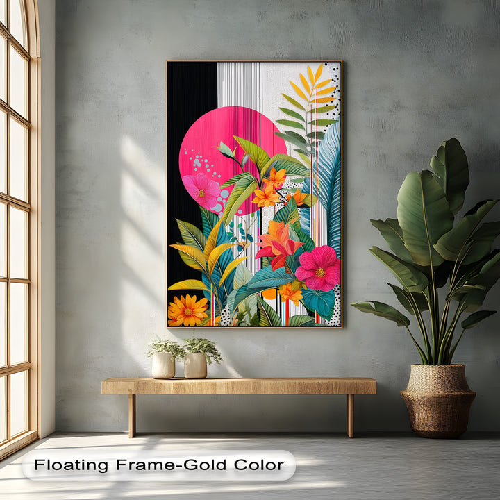 Tropic Pop – Bold Botanical Canvas Print