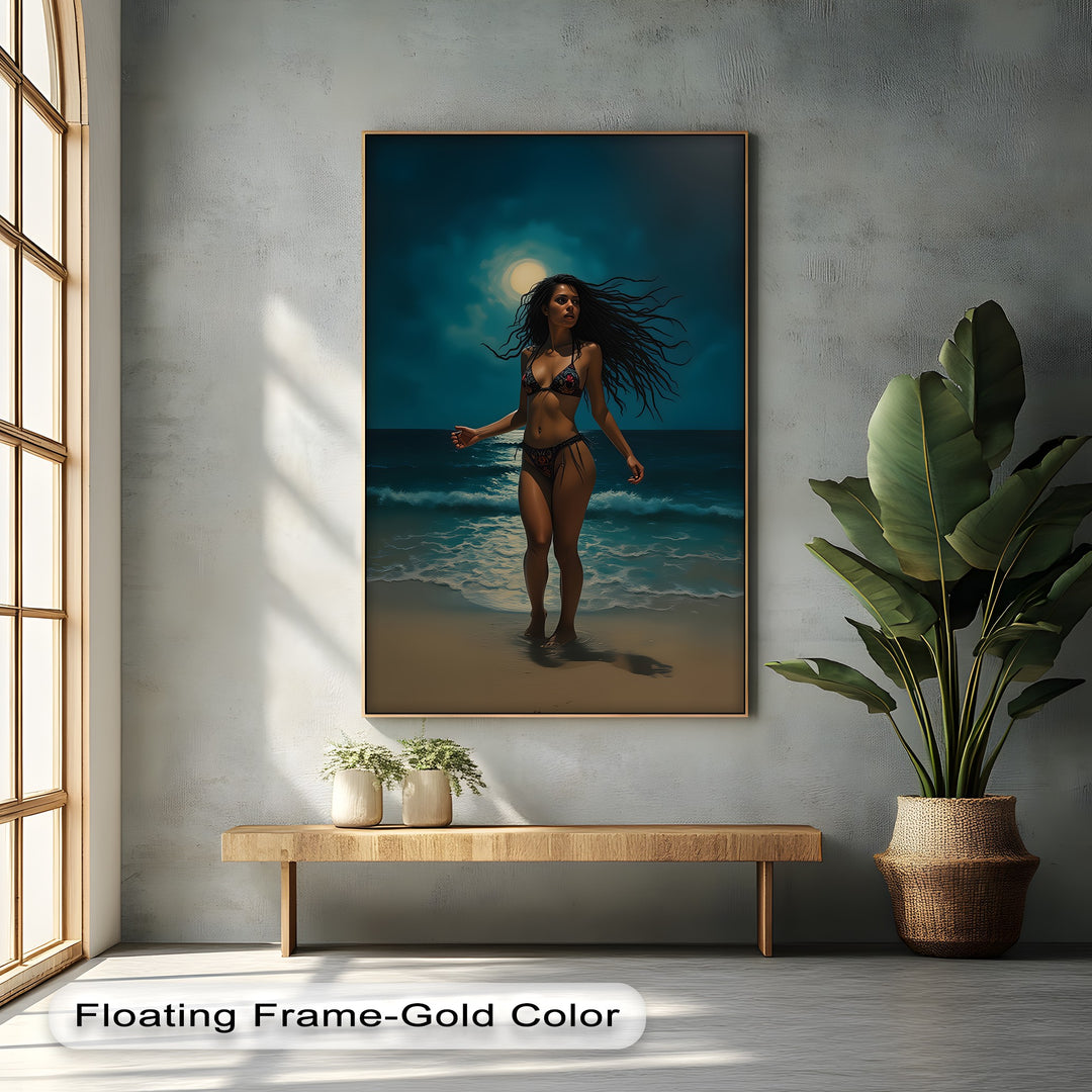 Moonlit Desire – Erotic Canvas Print
