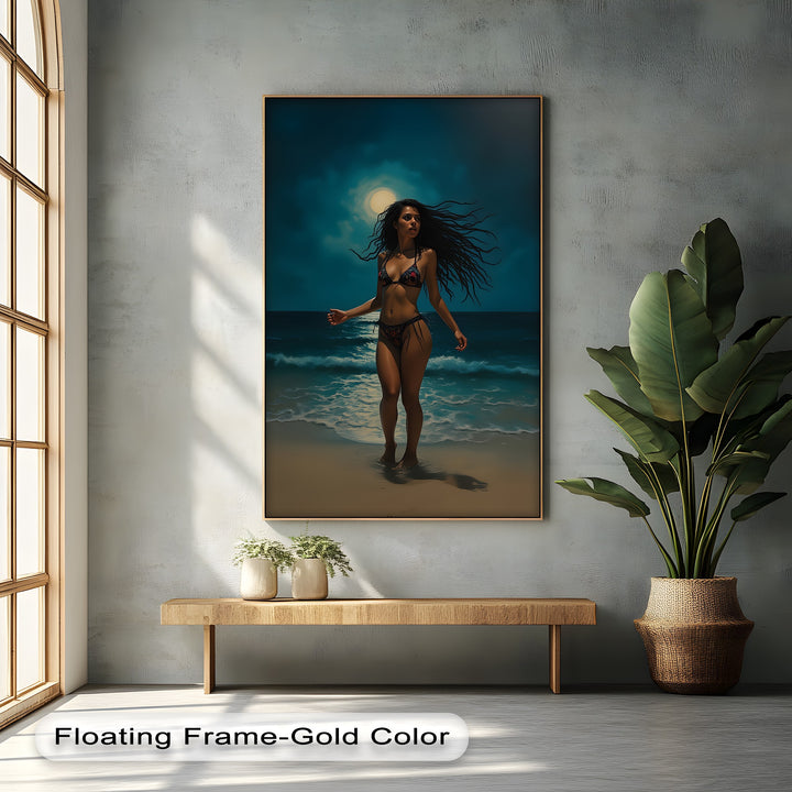 Moonlit Desire – Erotic Canvas Print