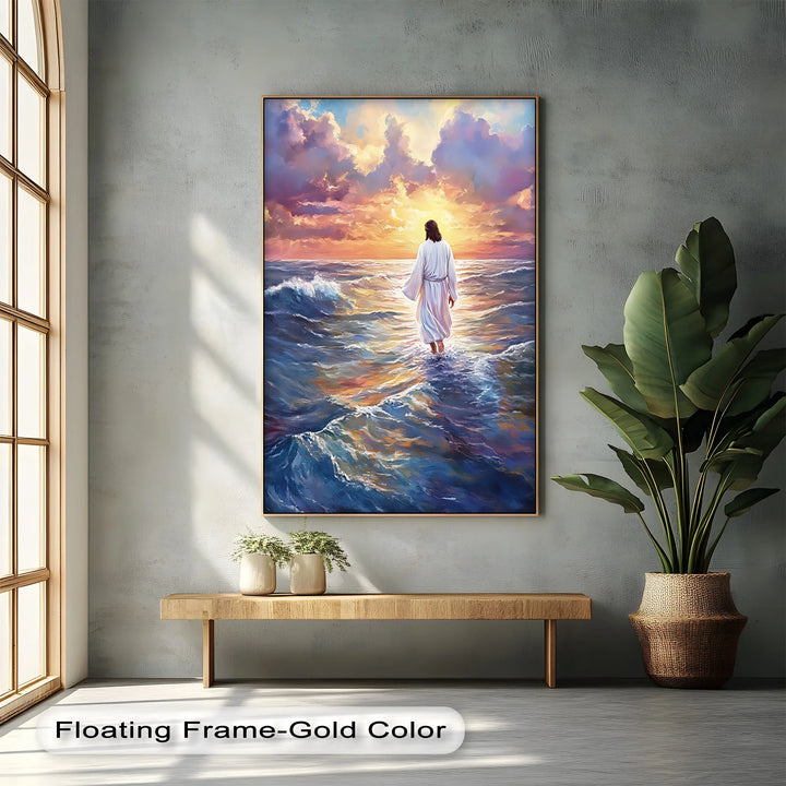 Divine Steps – Jesus Walking on Water Canvas Prints - MyPhotoStation