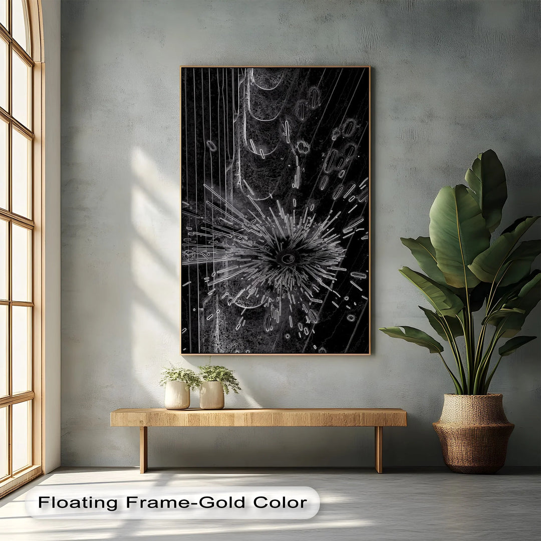 Dark Pulse – Abstract Energy Burst Canvas Prints - MyPhotoStation