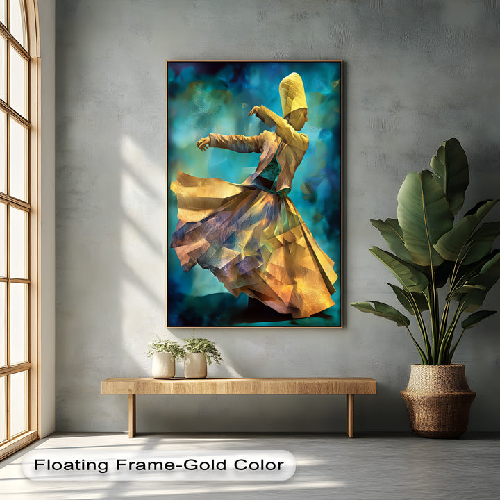 Whirling Grace – Dervish Spiritual Dance Canvas Print
