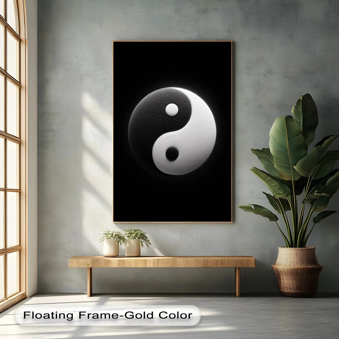 Balance Within – Yin Yang Symbol Inspirational Canvas Print