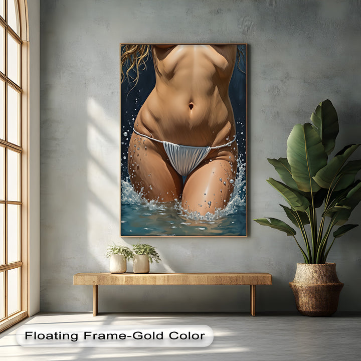 Ocean Desire – Sensual Erotic Canvas Wall Art | Framed Artwork