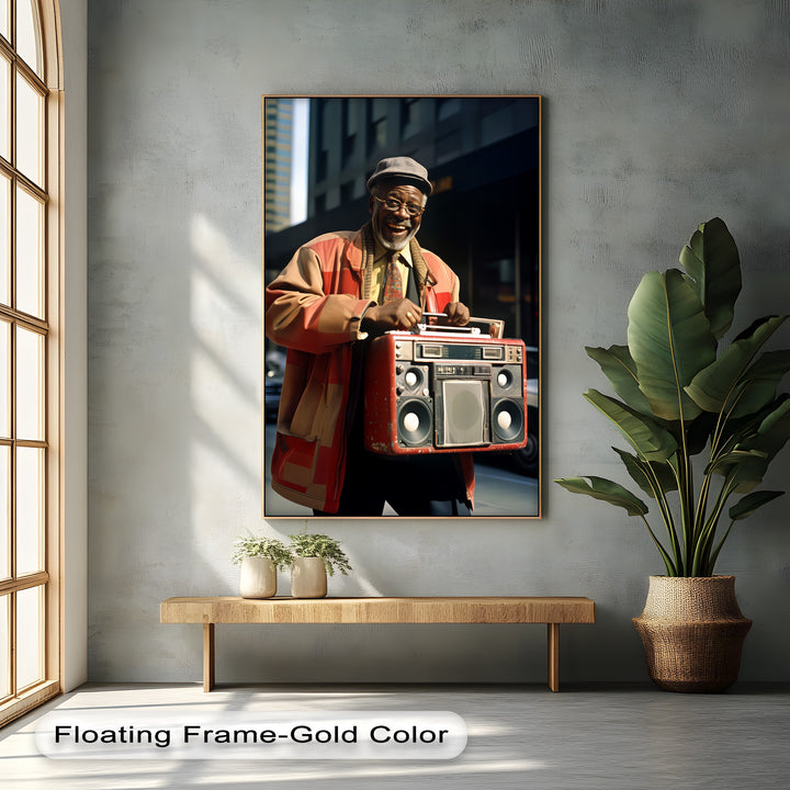 BoomBox Legend – Urban Retro Street Art Canvas Print