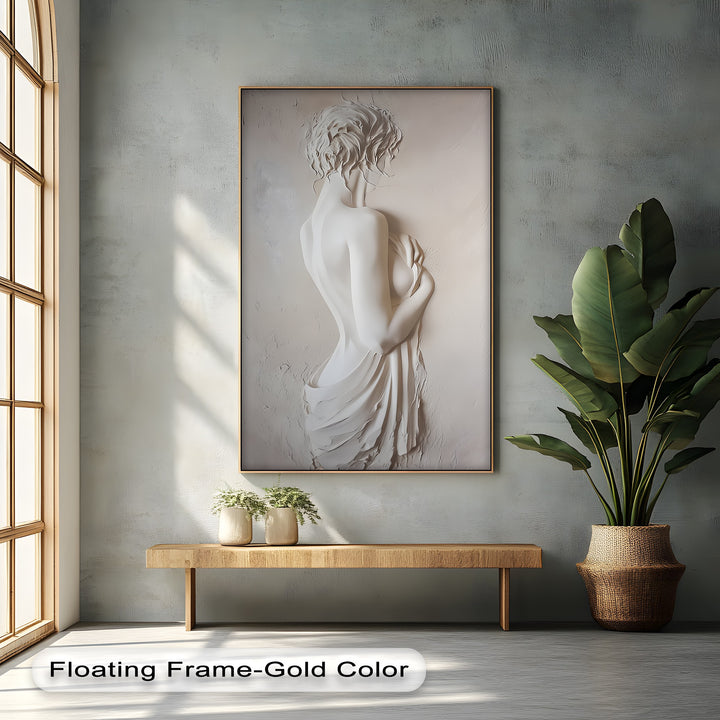 Whispers in Ivory – Erotic Canvas Print