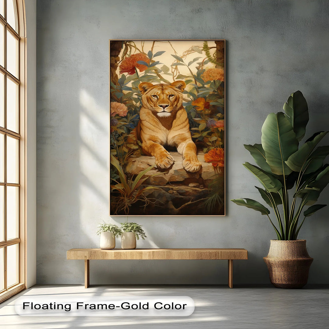 Queen of the Jungle Repose – Animal Canvas Print - MyPhotoStation