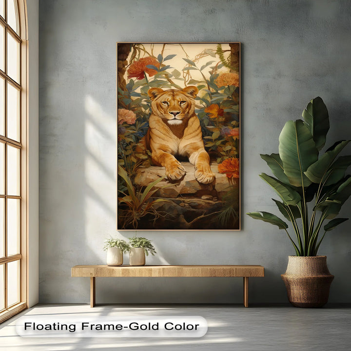 Queen of the Jungle Repose – Animal Canvas Print - MyPhotoStation