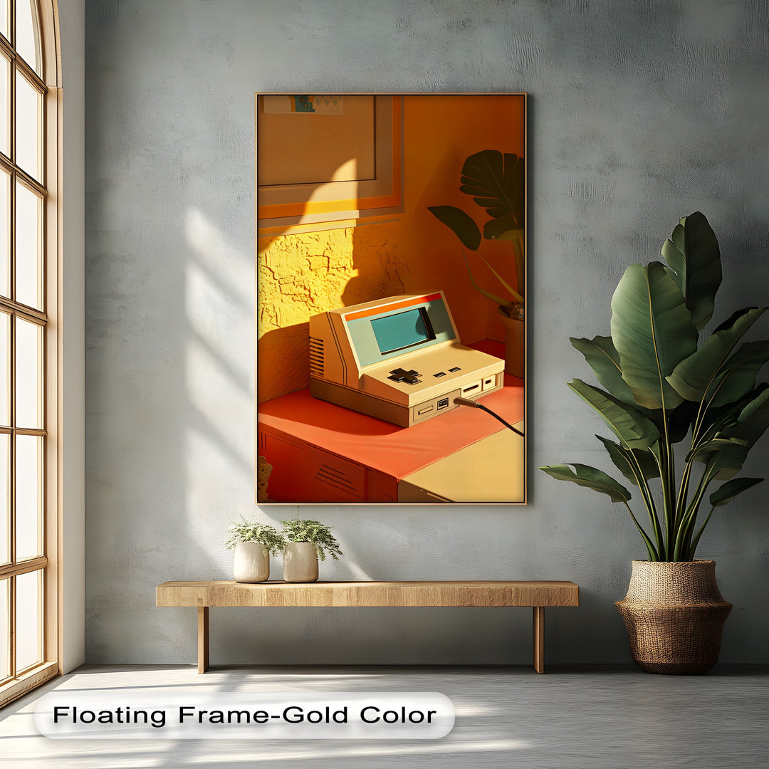 Pixel Nostalgia – Retro Gaming Console Canvas Print