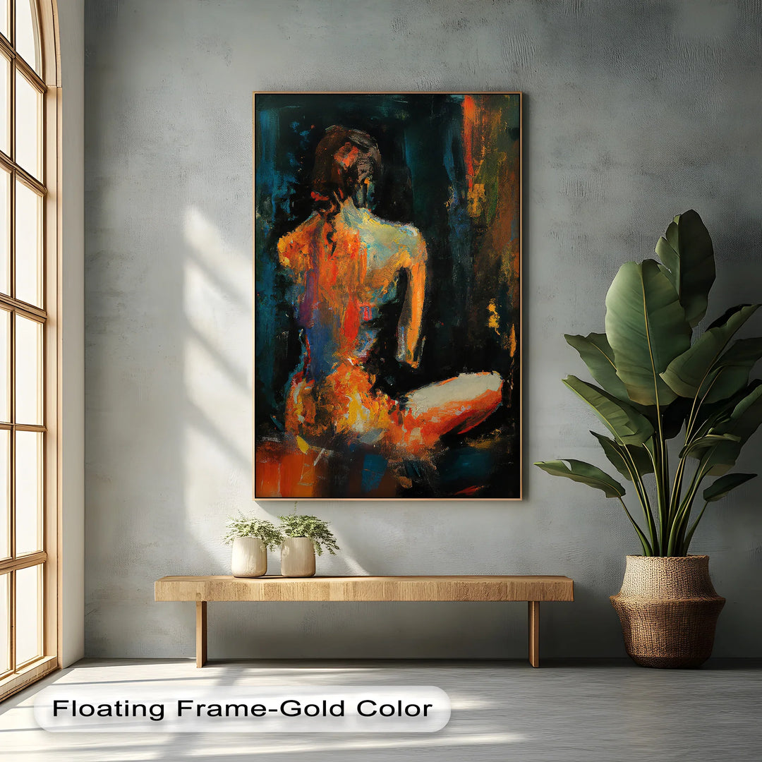 Mystique in Shadows – Abstract Female Nude Canvas Print - MyPhotoStation
