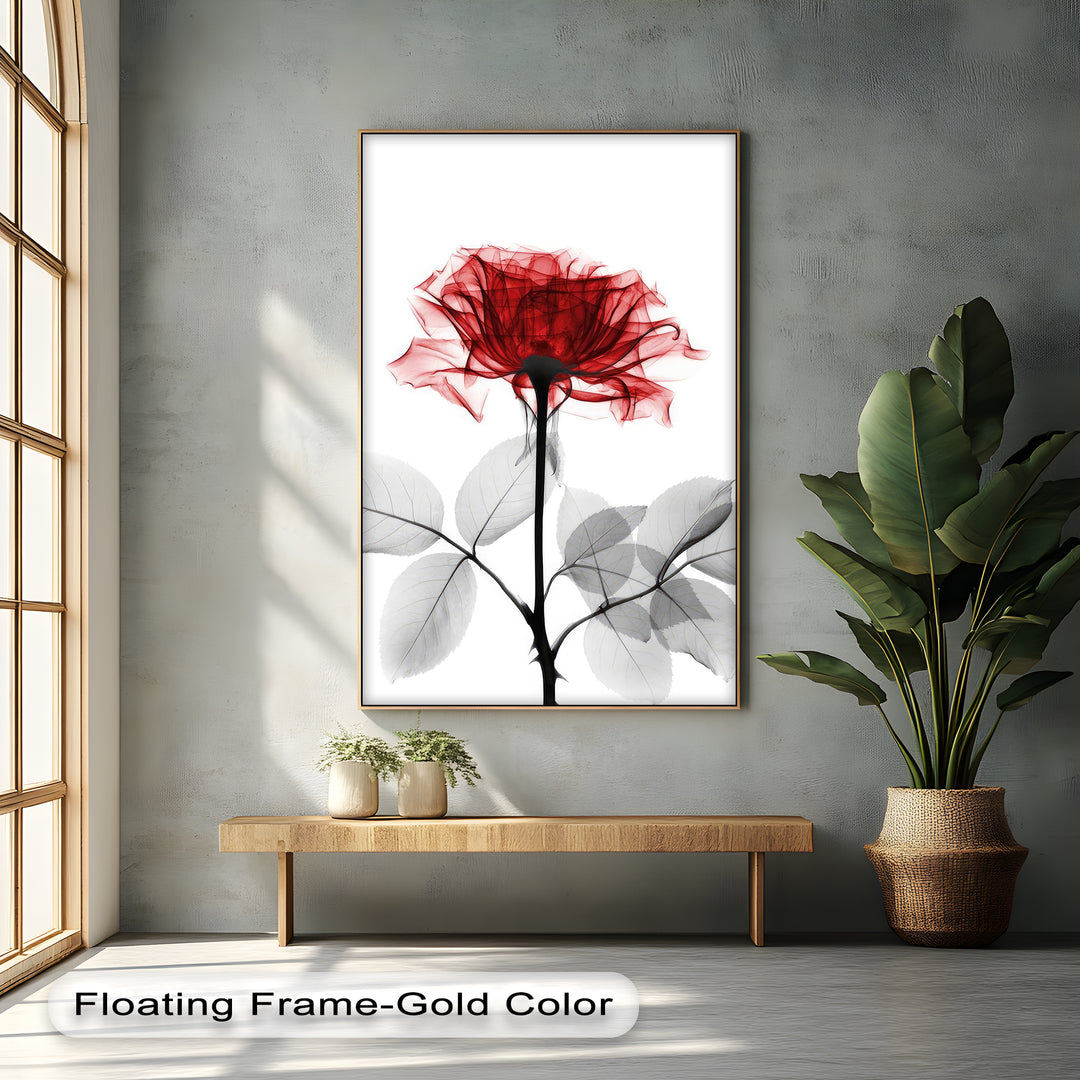 Winterliche Ruhe – Japanische Frau im blauen Kimono, Leinwanddruck | Gerahmtes Kunstwerk