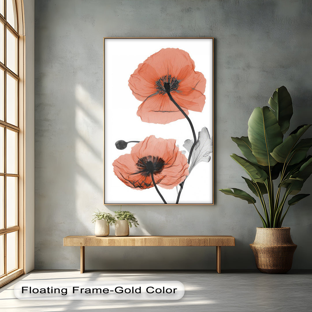 Winterliche Ruhe – Japanische Frau im blauen Kimono, Leinwanddruck | Gerahmtes Kunstwerk