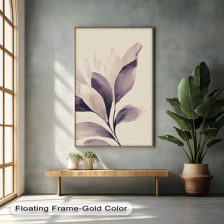 Whispering Petals – Soft Mauve Botanical Canvas Print - MyPhotoStation