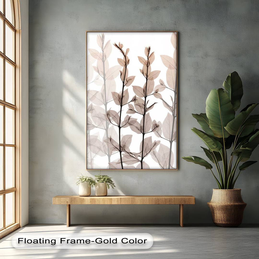 Winterliche Ruhe – Japanische Frau im blauen Kimono, Leinwanddruck | Gerahmtes Kunstwerk