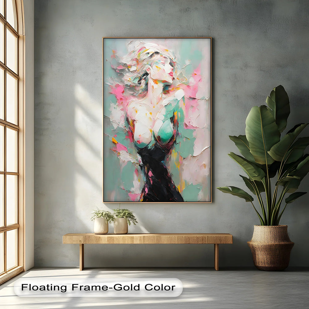 Dreamlike Grace – Abstract Female Figure Erotic Canvas Print - MyPhotoStation