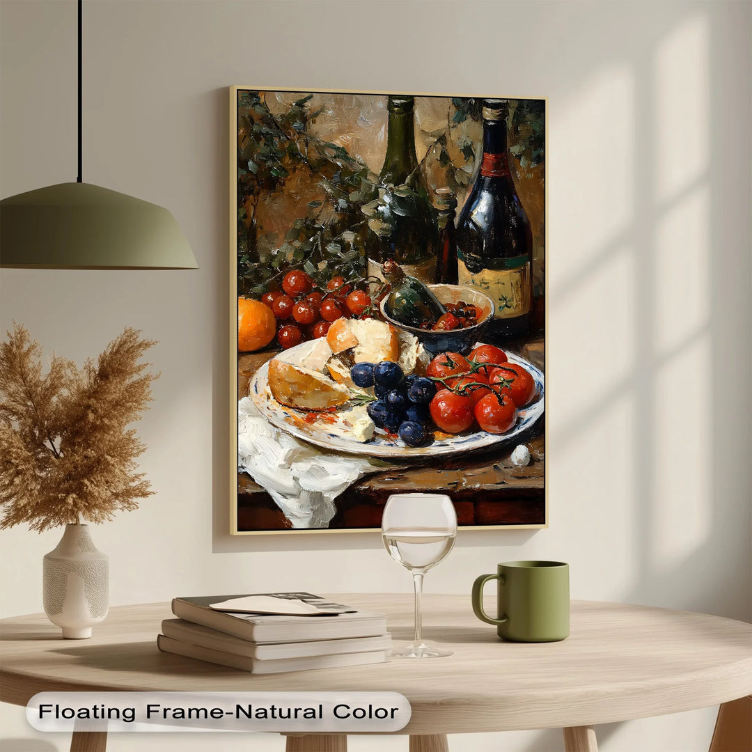 Vineyard Table – Rustic Wine & Harvest Kitchen Canvas Print - MyPhotoStation