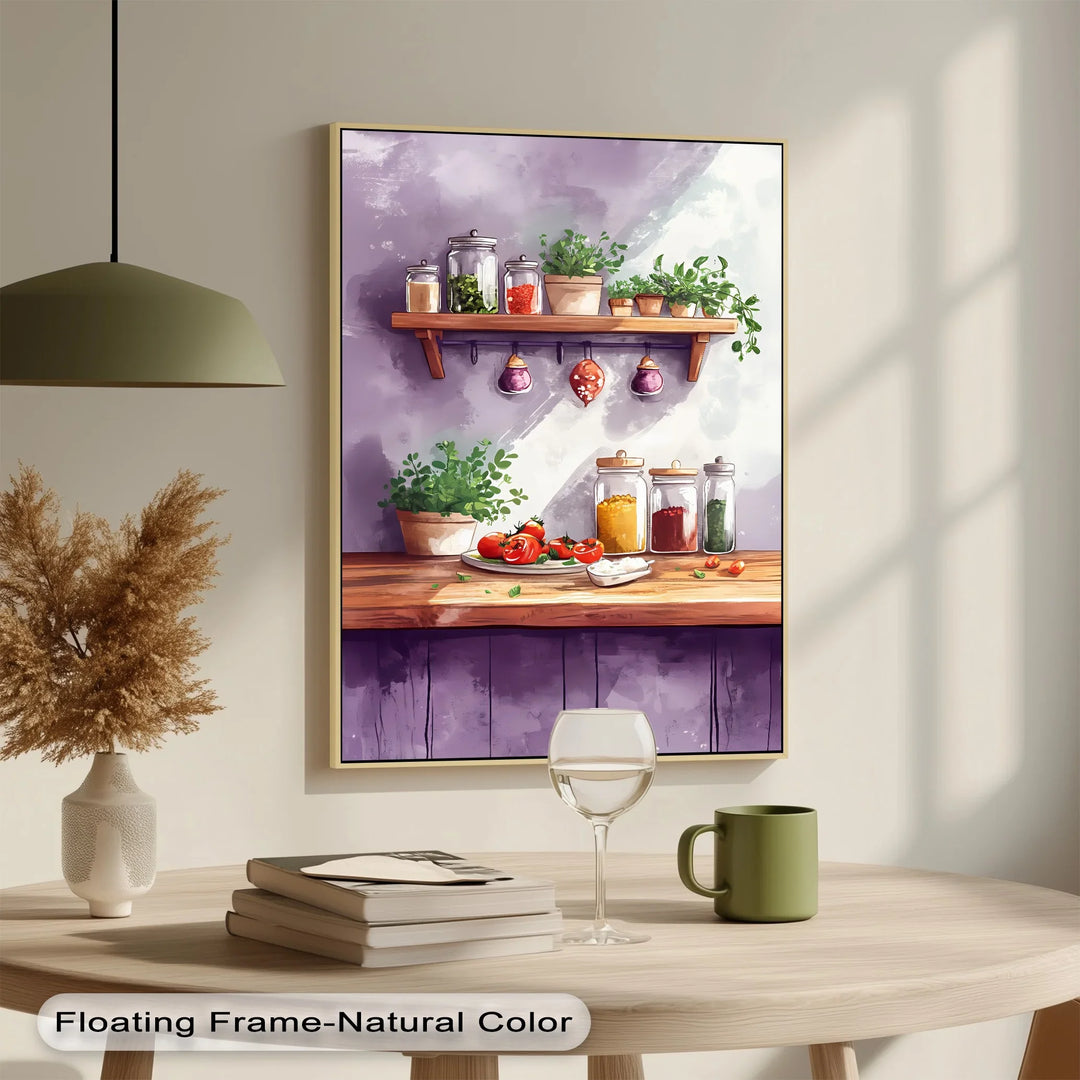 Herb & Spice Kitchen – Rustic Pantry-Inspired Canvas Print - MyPhotoStation