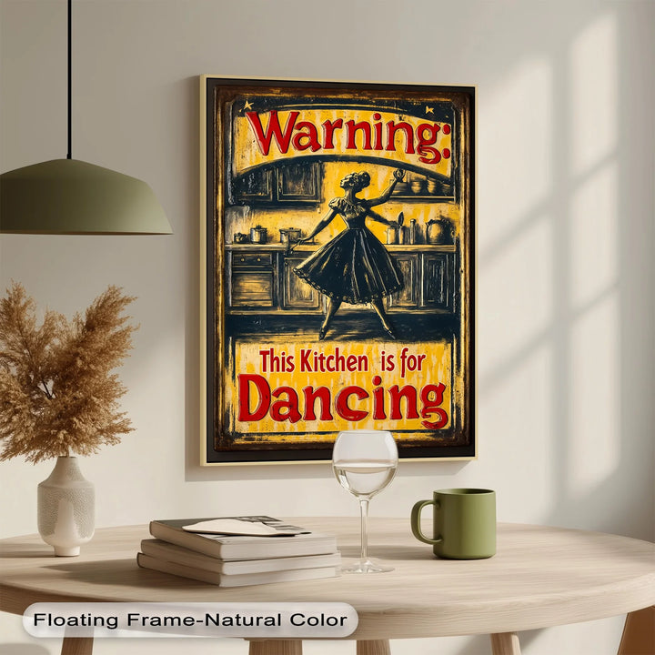 This Kitchen Is for Dancing – Vintage Style Kitchen Canvas Print - MyPhotoStation