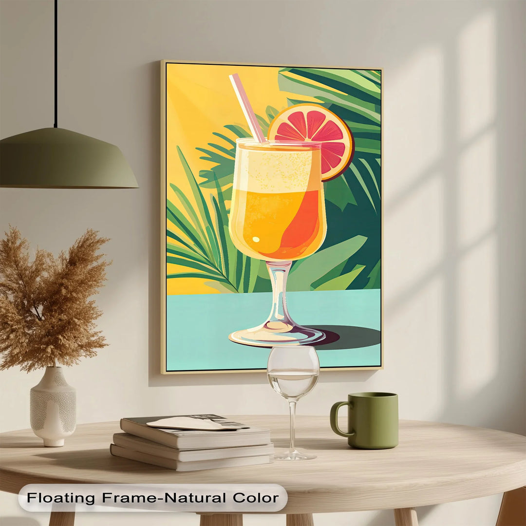 Citrus Breeze – Tropical Cocktail Canvas Print - MyPhotoStation