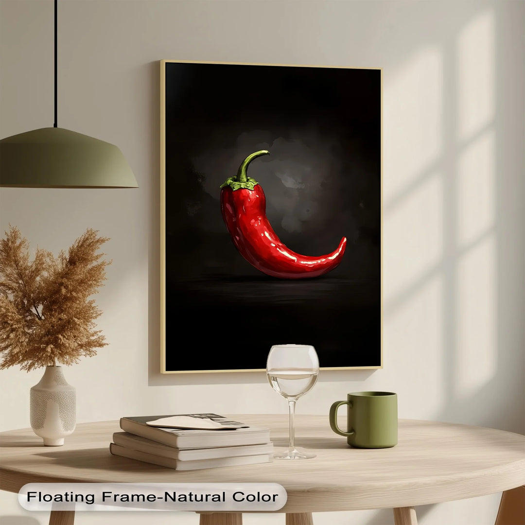 Crimson Heat – Red Chili Pepper Kitchen Canvas Print - MyPhotoStation