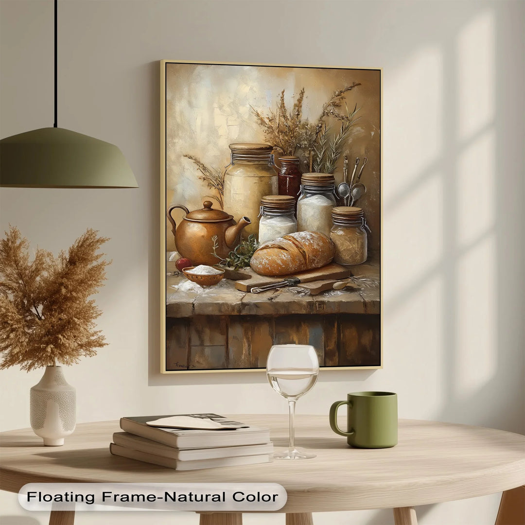 Farmhouse Pantry Delight – Rustic Kitchen Canvas Print - MyPhotoStation
