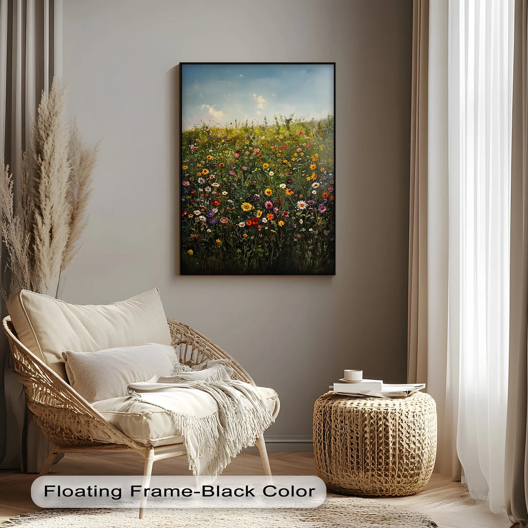 Blooming Meadow – Colorful Wildflower Field Canvas Print - MyPhotoStation