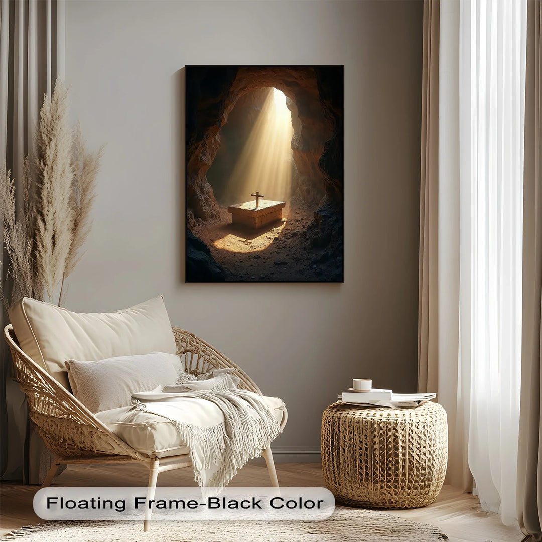 Resurrection Light – Cross in Empty Tomb Canvas Prints - MyPhotoStation