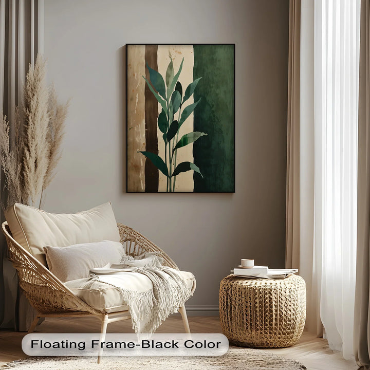 Earth Tones Foliage – Leaf Silhouette Canvas Print - MyPhotoStation