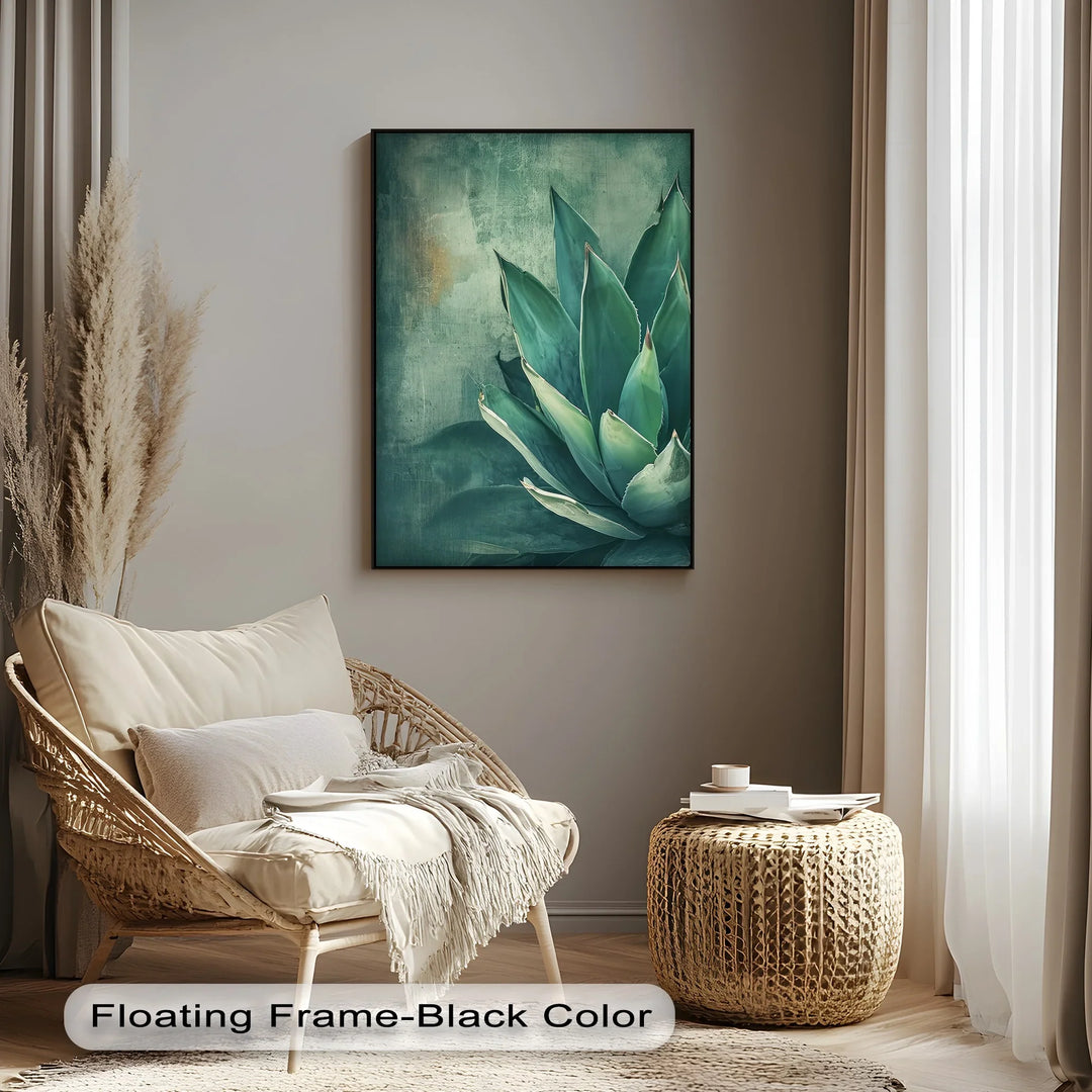Agave Serenity – Succulent Plant Close-Up Canvas Print - MyPhotoStation