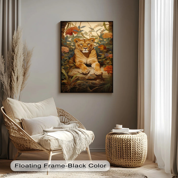 Queen of the Jungle Repose – Animal Canvas Print - MyPhotoStation