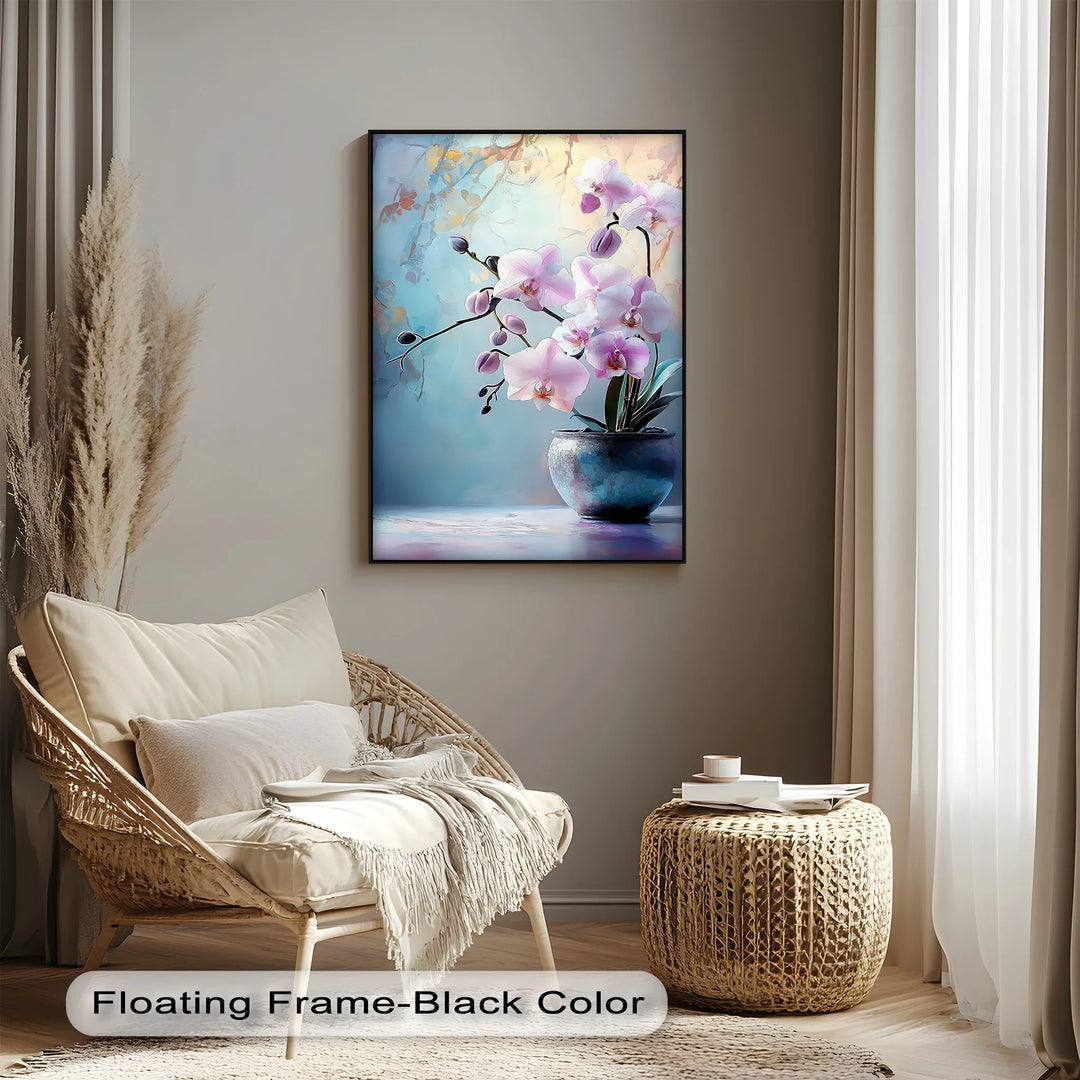 Tranquil Orchid Elegance – Delicate Pink Orchid Canvas Wall Art - MyPhotoStation