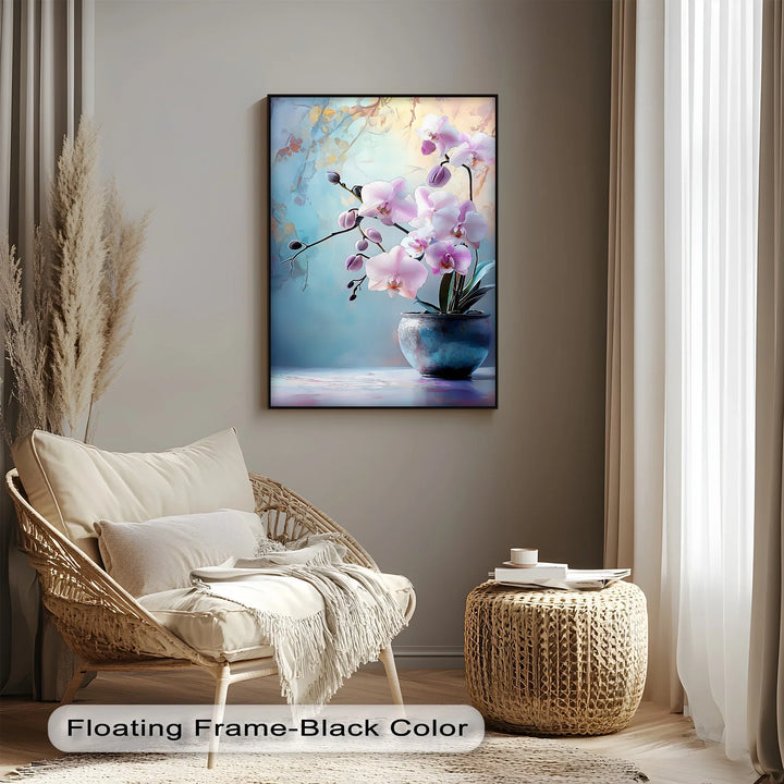 Tranquil Orchid Elegance – Delicate Pink Orchid Canvas Wall Art - MyPhotoStation