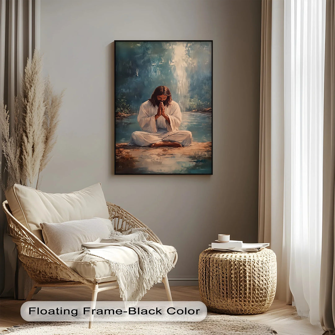 Peaceful Prayer – Jesus in Meditation Canvas Prints - MyPhotoStation