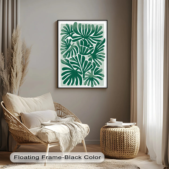 Tropical Frond Symphony – Bold Green Botanical Canvas Print - MyPhotoStation