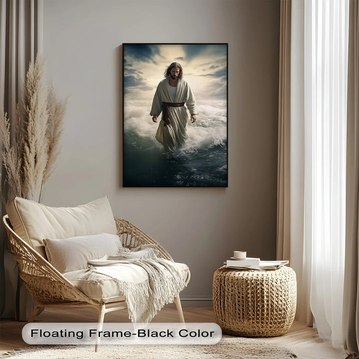 Faith on the Waves – Jesus Walking on Water Canvas Prints - MyPhotoStation
